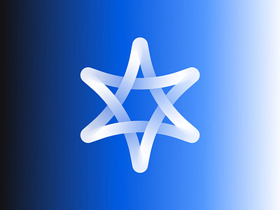 Star logo blue branding connect connection cosmos david gradient icon lines logo mark modern star tech technology trust