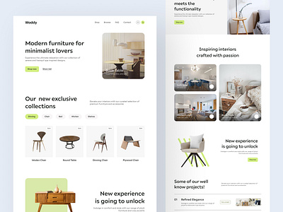 Interior Website Landing Page ecommerce homepage interior landing design landingpage landingpage ui landingpagedesign saas shopify ui ux web page web site web site design web site ui web ui webdesign weblanding website ui
