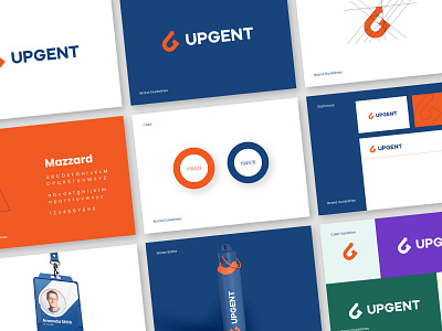 UPGENT Brand Guidelines | Brand Book abedin joy brand brand book brand brandbook brand guide brand guidelines brand manual brand style guide brand visuals branding design graphic design guideline logo logo design minimal style guide typography vector visual identity