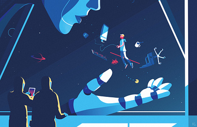 Will AI soon overtake us ? ai artificial artwork digital illustration digitalart game gaming illustration illustrator intelligence pop art robot video