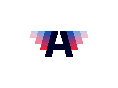 A + wings for an aviation consultancy company saas logo design a abstract airlines airplanes america analytics aviation consultancy daas data eagle flights insights letter mark monogram logo logo design minimalist saas technology usa