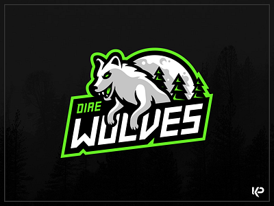 Direwolves Mascot Logo brand branding design esports illustration illustrator logo mascot sports logo team logo