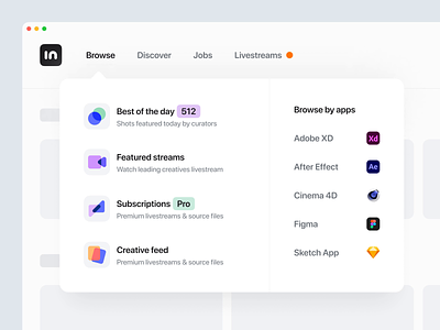 Minimal Navigation animated animation clean clean ui dropdown dropdown menu icon design menu minimal nav nav ui navigation navigation dropdown ui ui design user interface ux ux design web design web navigation