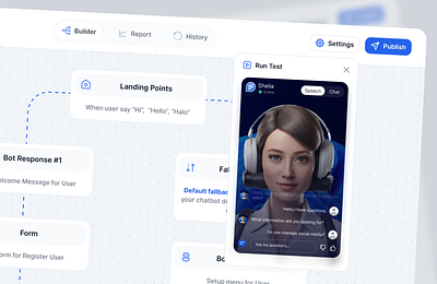 AI Chatbot Dashboard Automation 3d ai chat automation bot ai chatbot clean clean dashboard customer services dashboard ai design ui uiux web design zap