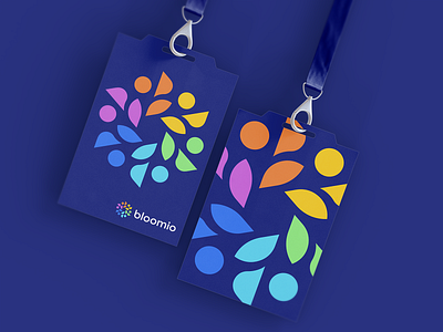 Colorful Logo Design - Bloomio™ - Logo & Identity Overview ai artificial intelligence blockchain brand identity colorful logo dalius stuoka data saas design finance financial fintech gradient logo icon logo logo designer logodesign logotype modern logo software logo star logo stationery business cards symbol tech technology