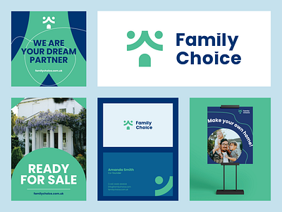 Family Choice Branding & Brand Identity abedin joy brand brand guidelines branding corporate identity design graphic design illustration logo logo design minimal real estate real estate agency real estate agent real estate branding real estate logo stationary typography vector visual identity