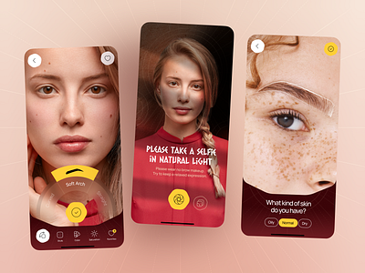Beauty App Design ai android app app design beauty beauty app beauty mobile app cosmetic eyebrows ios make up makeup mobile app mobile app mobile app design skincare software ui ux