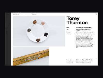 Modern Art art bold che clean editorial exhibition gallery graphic design grid interaction modern art slider typo typography ui ux valery che web website
